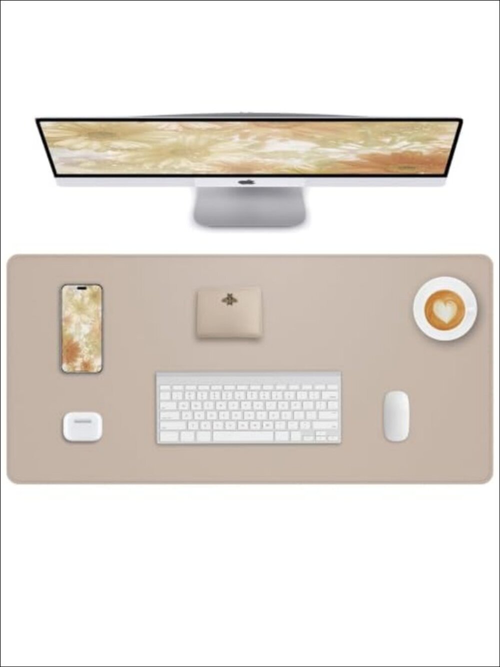 PU Leather Desk Pad Protector Large Mouse Pad Non-Slip Office Desk Mat